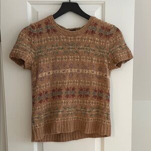 Polo by Ralph Lauren Brown Patterned Short Sleeve Tee